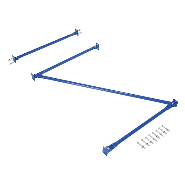 Vestil Blue Steel Standard Cantilever Brace Set 4"W x 35"L x 95"H, PR SB-C-10-36 - main